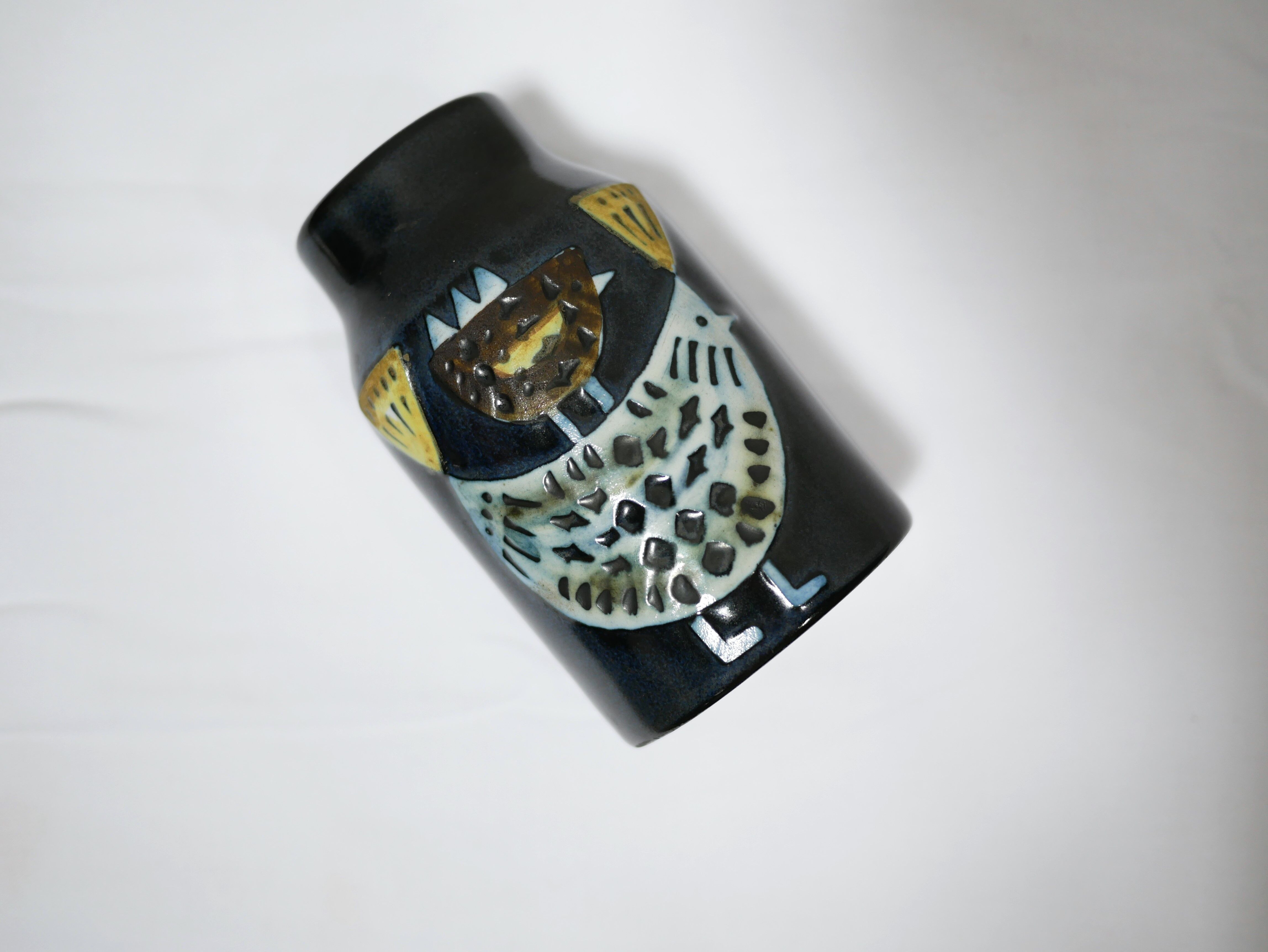 Vintage Scandinavian ceramic vase by Lisa Larson for Gustavsberg