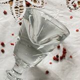Verre à liqueur à pied bistrot français ancien fin du XIXe siècle