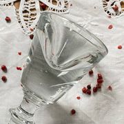 Antique late 19th century French bistro stemmed liqueur glass ACC-7275