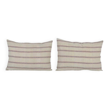 Set of 2 vintage Turkish cushion covers 41x61 cm