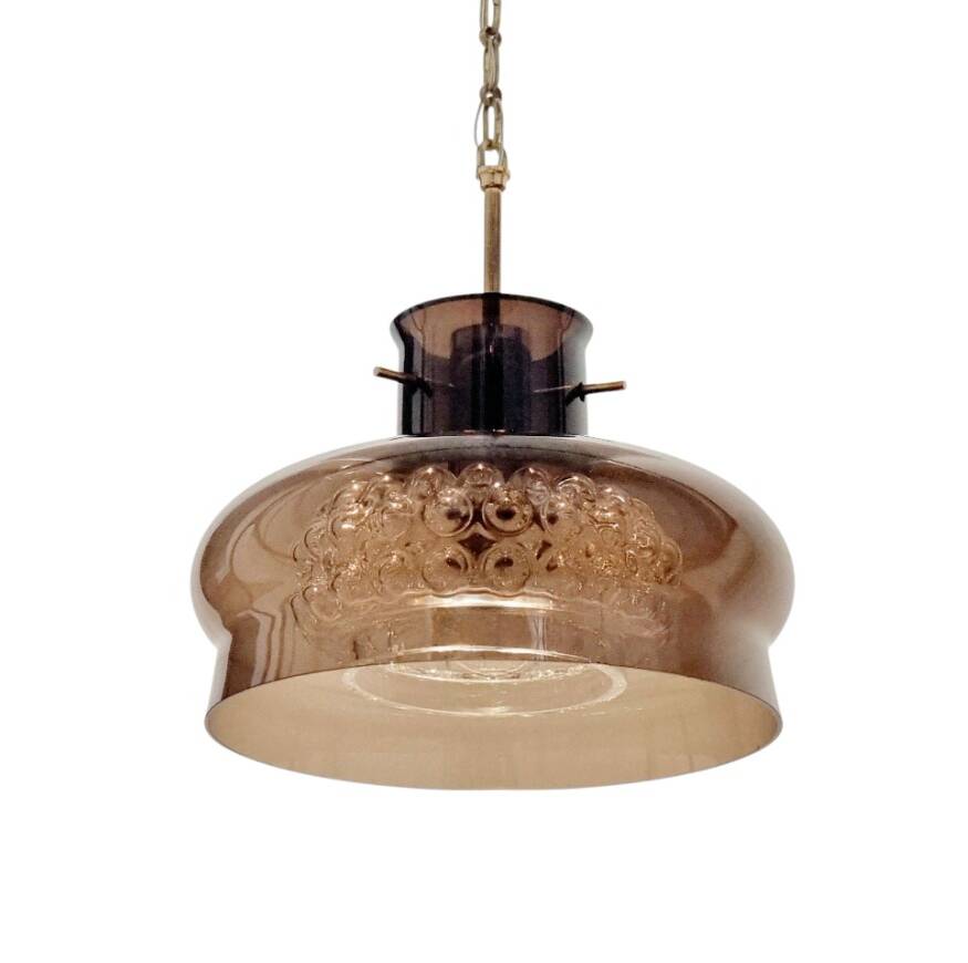 Mid-Century Scandinavian Glass Ceiling Light Neptune Model by Carl Fagerlund for Orrefors, 1960s