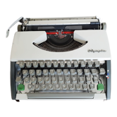 Vintage portable typewriter functional Olympia
