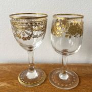 Paire de verres à liqueur Napoléon III