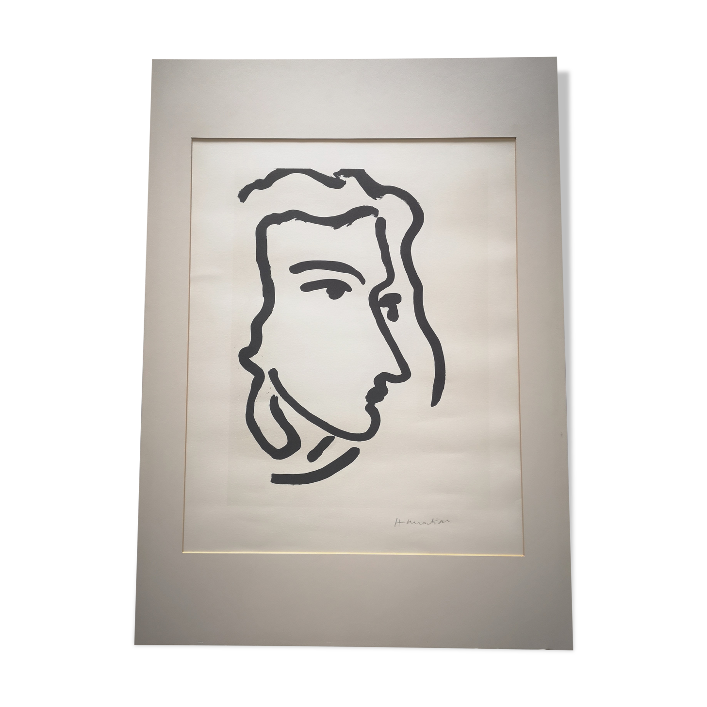 Lithograph Nadia looking to the right, after Henri Matisse - 1948