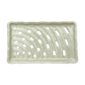 Small rectangular openwork ceramic top / flat sarreguemines earthenware