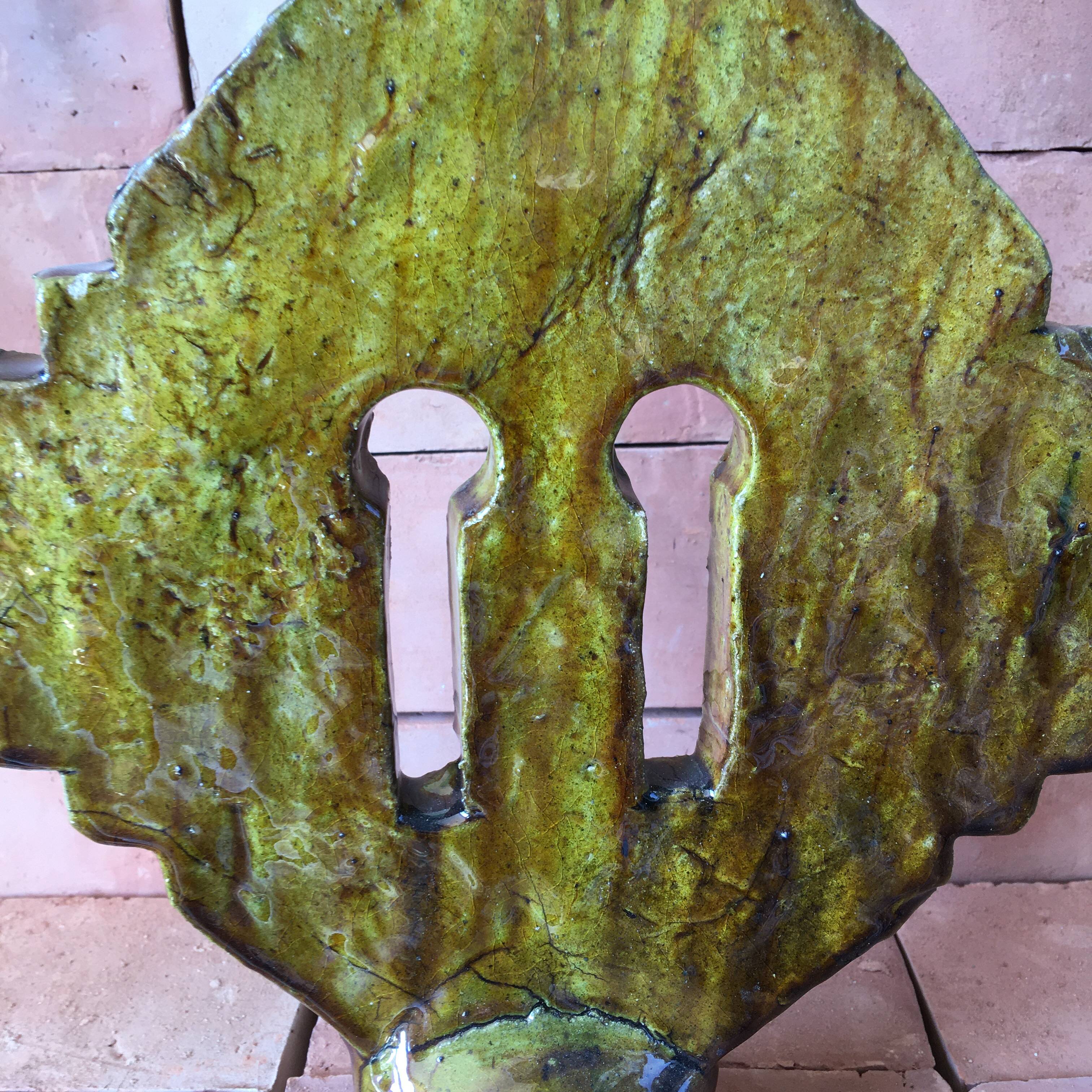 Tamegroute pottery candle holder