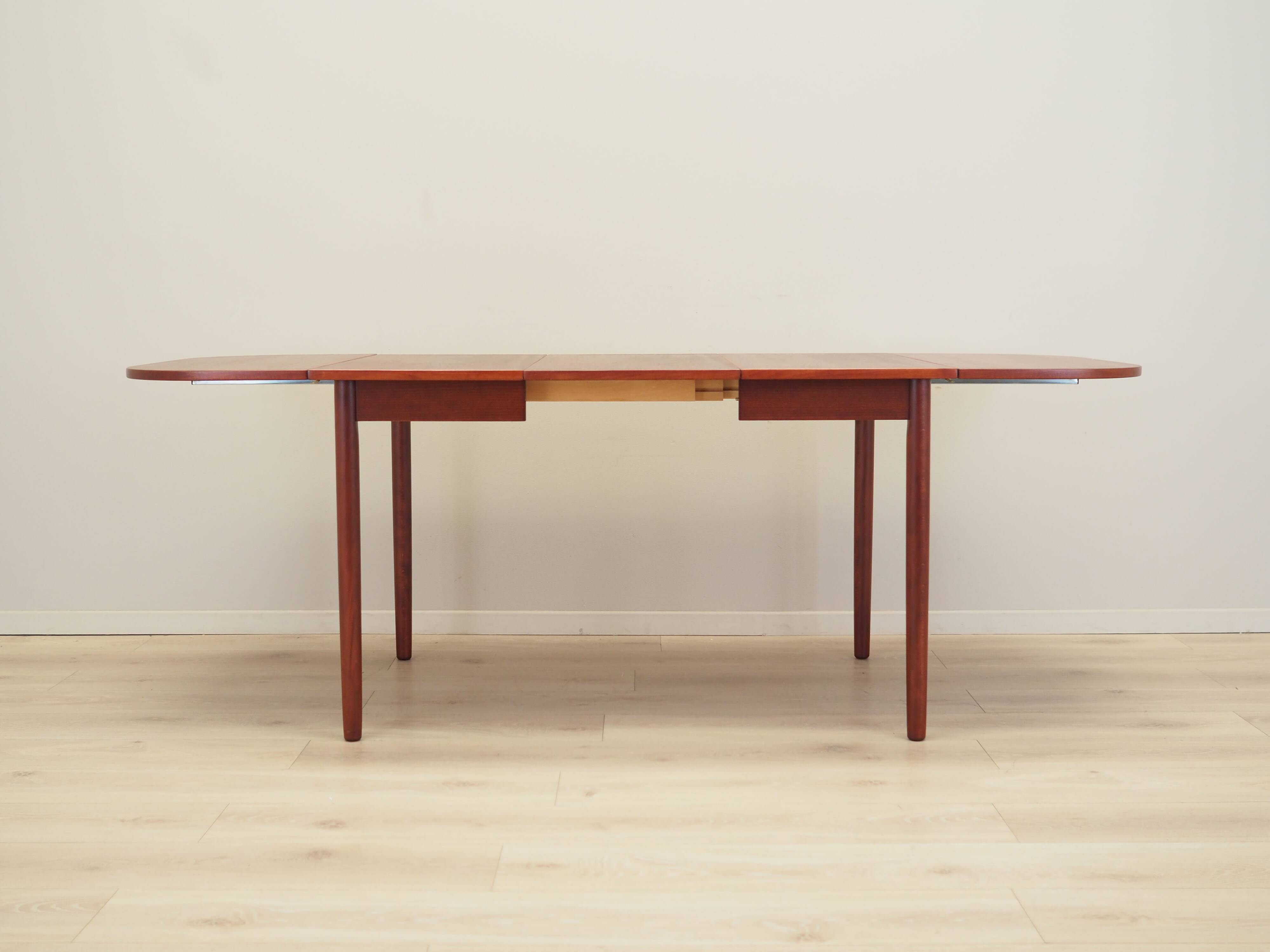Mahogany table, Danish design, 1970s, production: Denmark