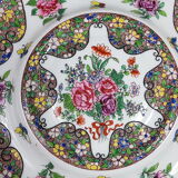 Old enamelled porcelain dish apocryphal brand of Sèvres
