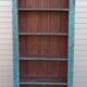 Very large old wooden bookcase