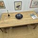 Solid oak farmhouse table