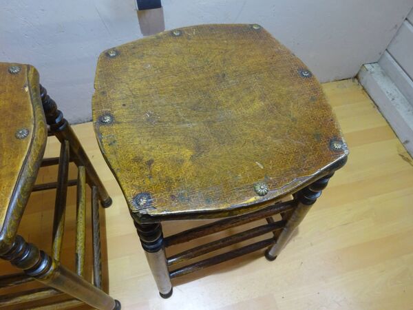 Paire de tabourets style bistrot Luterma