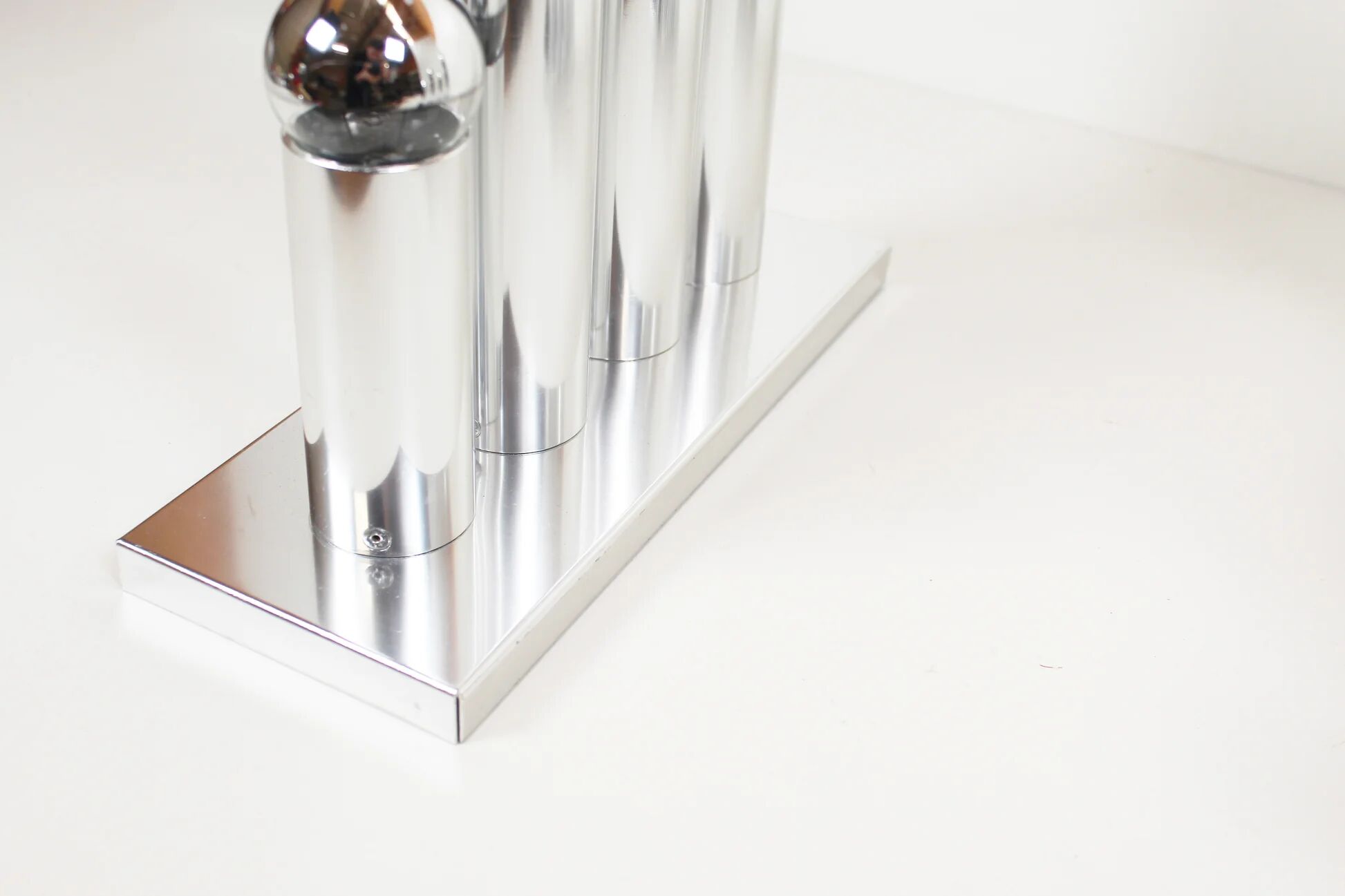 Set of polished wall lamps by Gaetano Sciolari