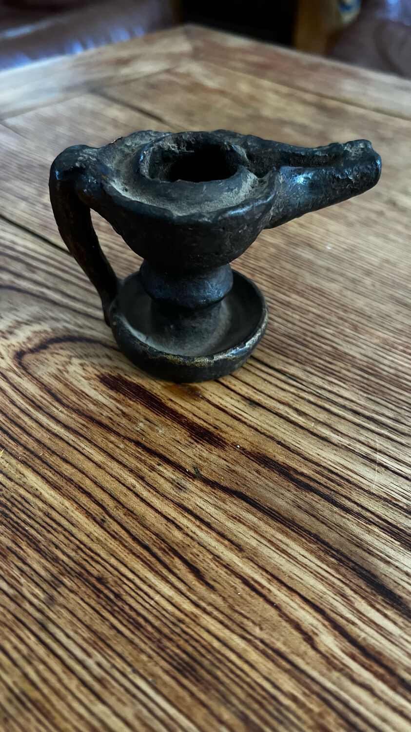 Antique oil lamp