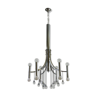 Gaetano Scolari chandelier vintage Italy 60s