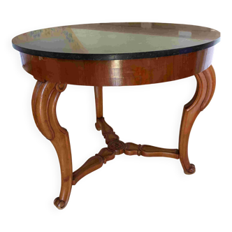 Side table with a marble top