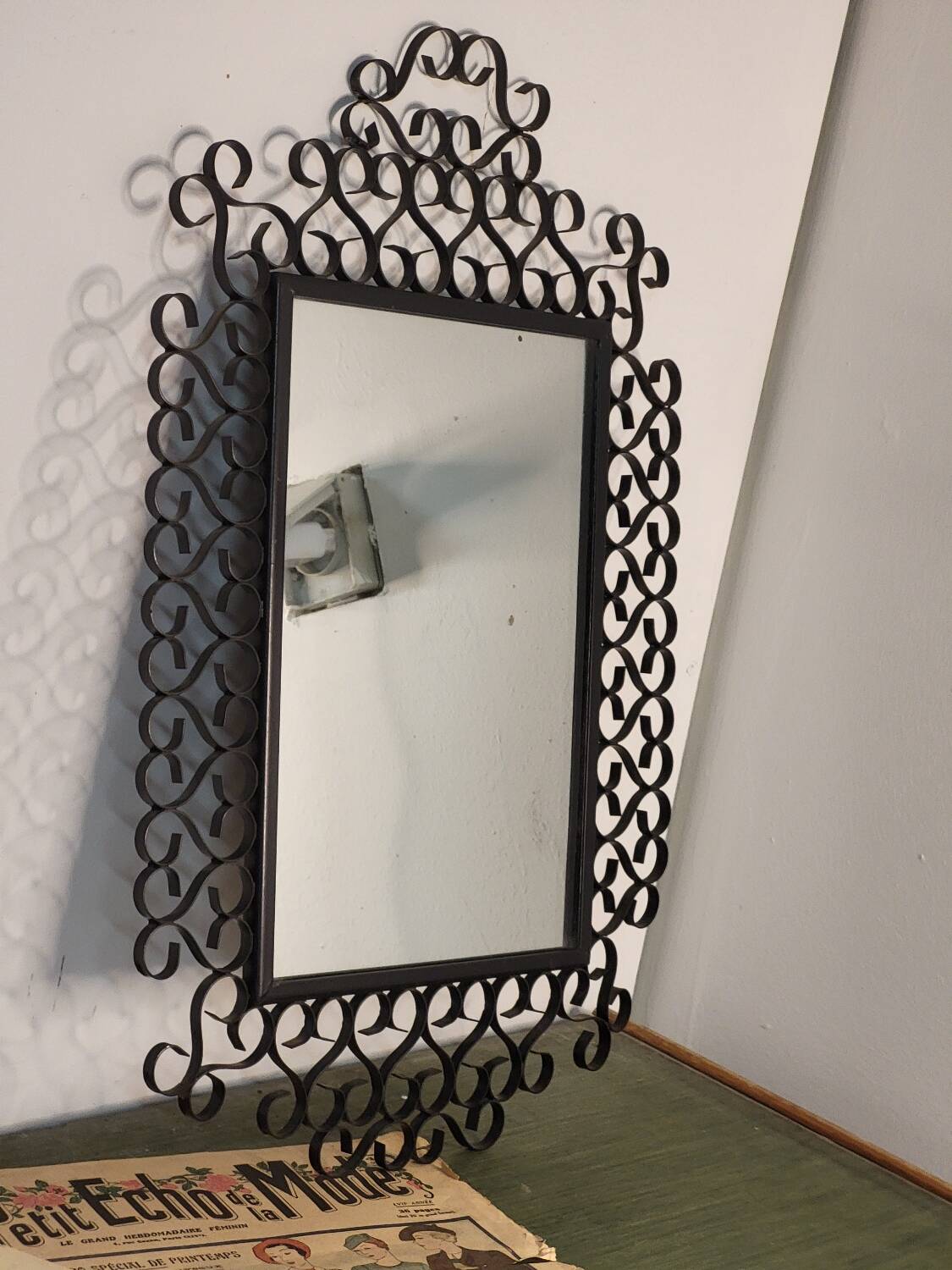 Miroir métal vintage