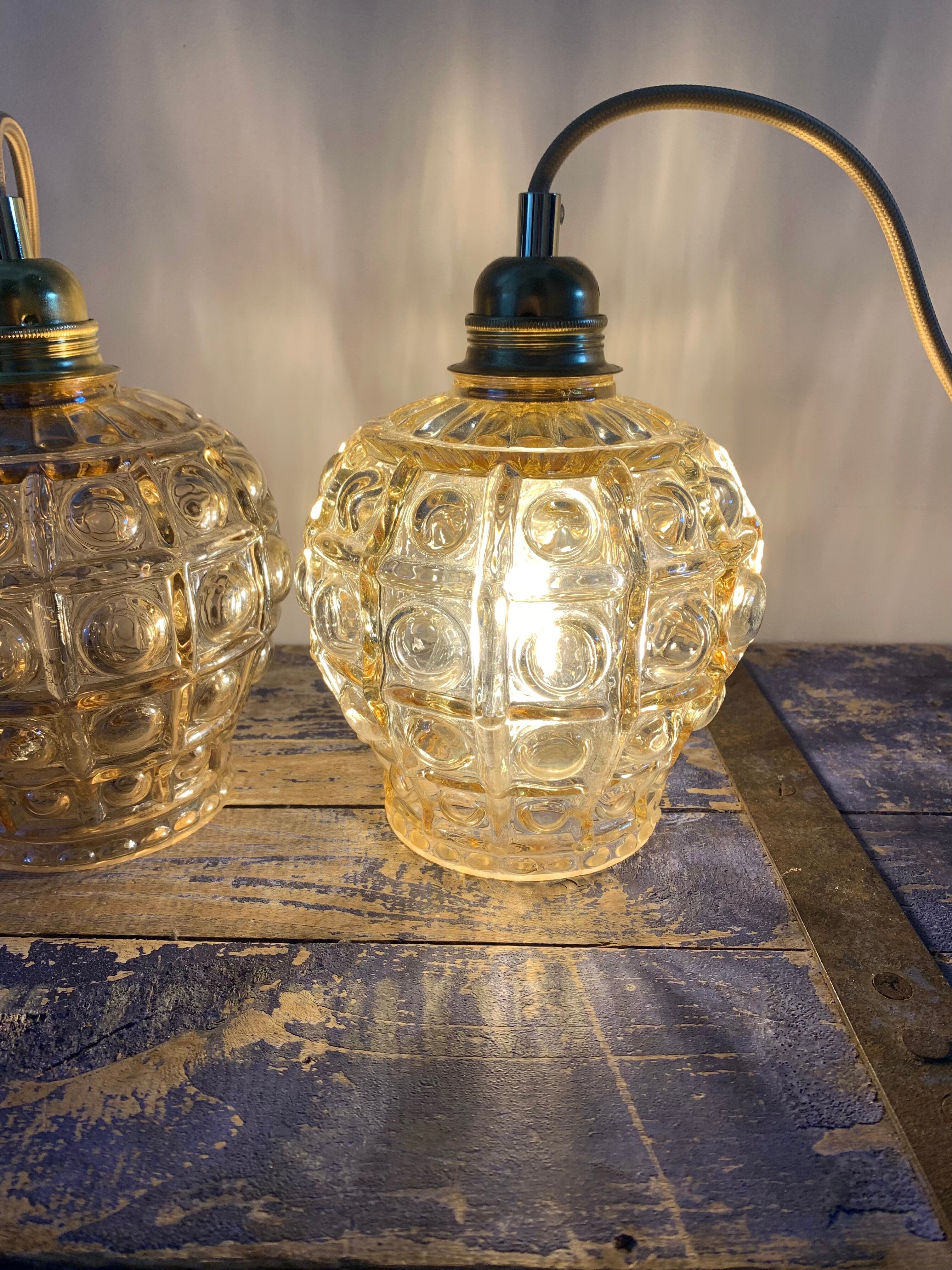 Set of two vintage handheld