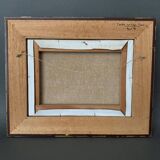 Oil on canvas by C. Theron Cordes-sur-Ciel Tarn 1991