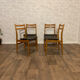 Série de 4 chaises vintages style scandinave