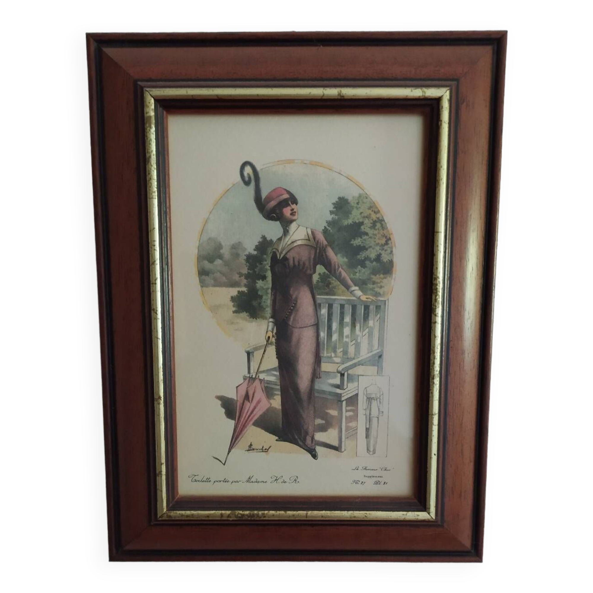 Framed fashion print
