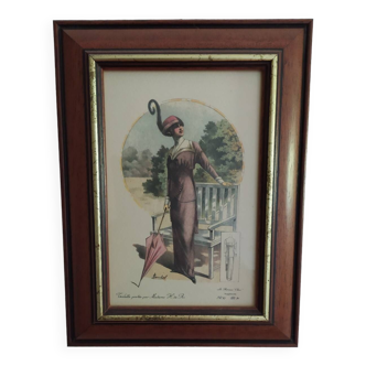 Framed fashion print