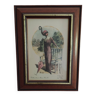 Framed fashion print