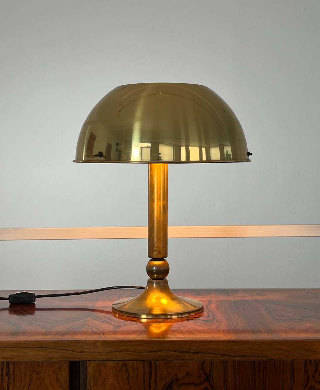 Brass desk lamp by Florian Schulz, 70s.