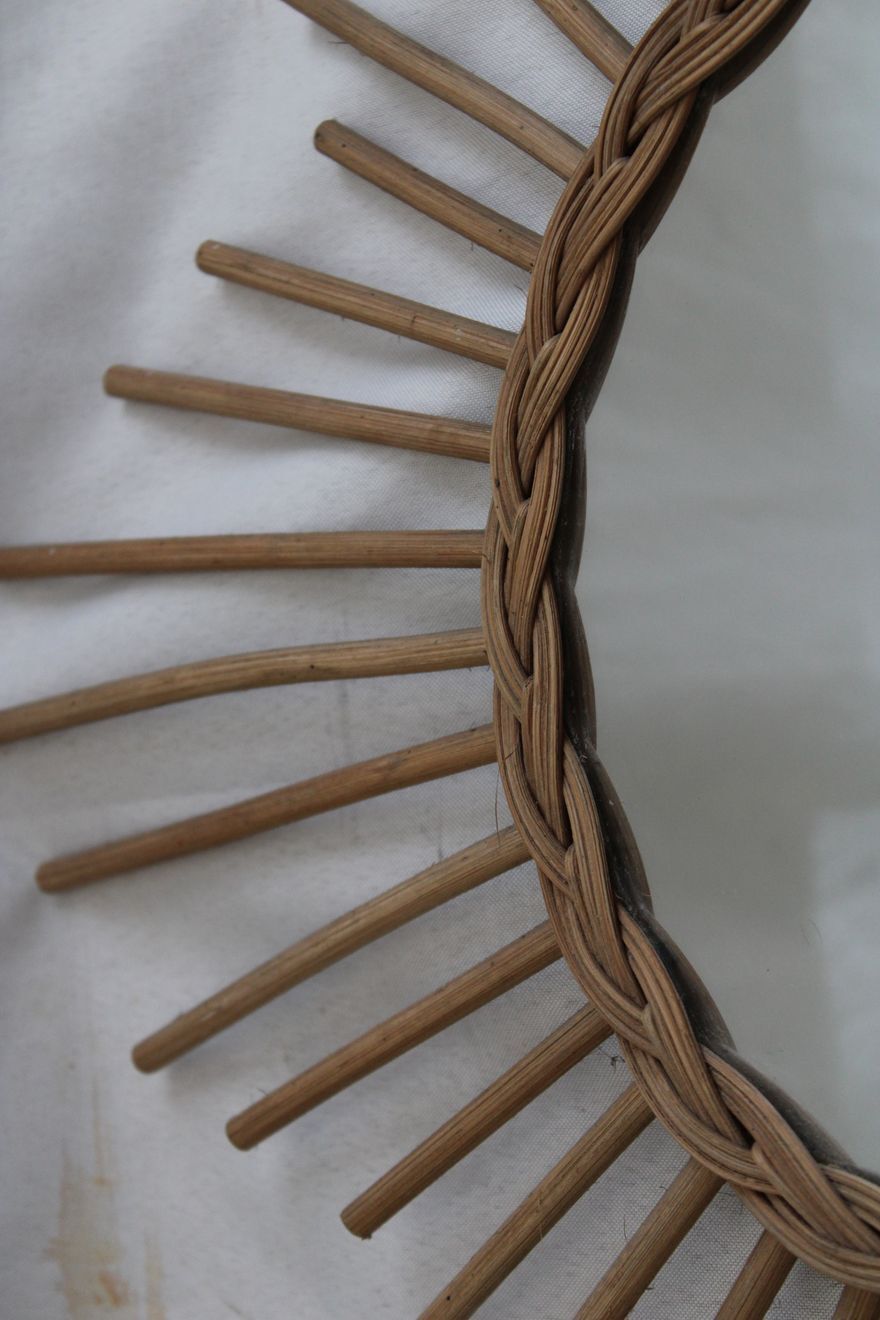 Mirror sun rattan 62cm