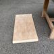 Extendable dining table in solid elm, Maison Regain brutalist 70s.
