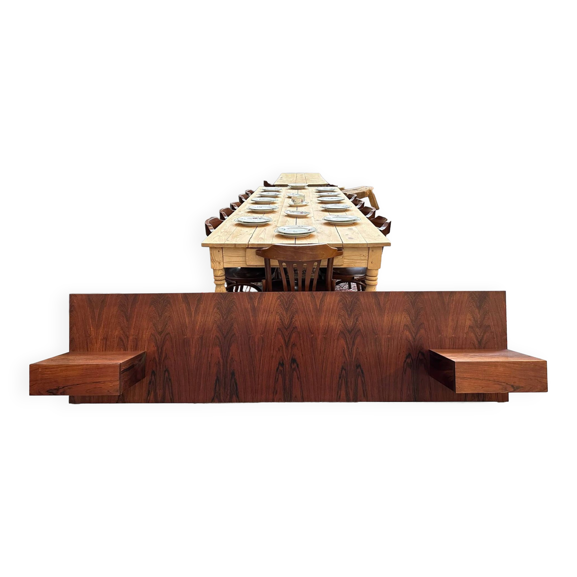 Tête de lit en palissandre 50’s