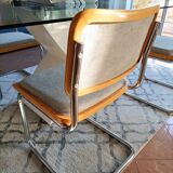 4 Cesca B32 Breuer chairs renovated beige
