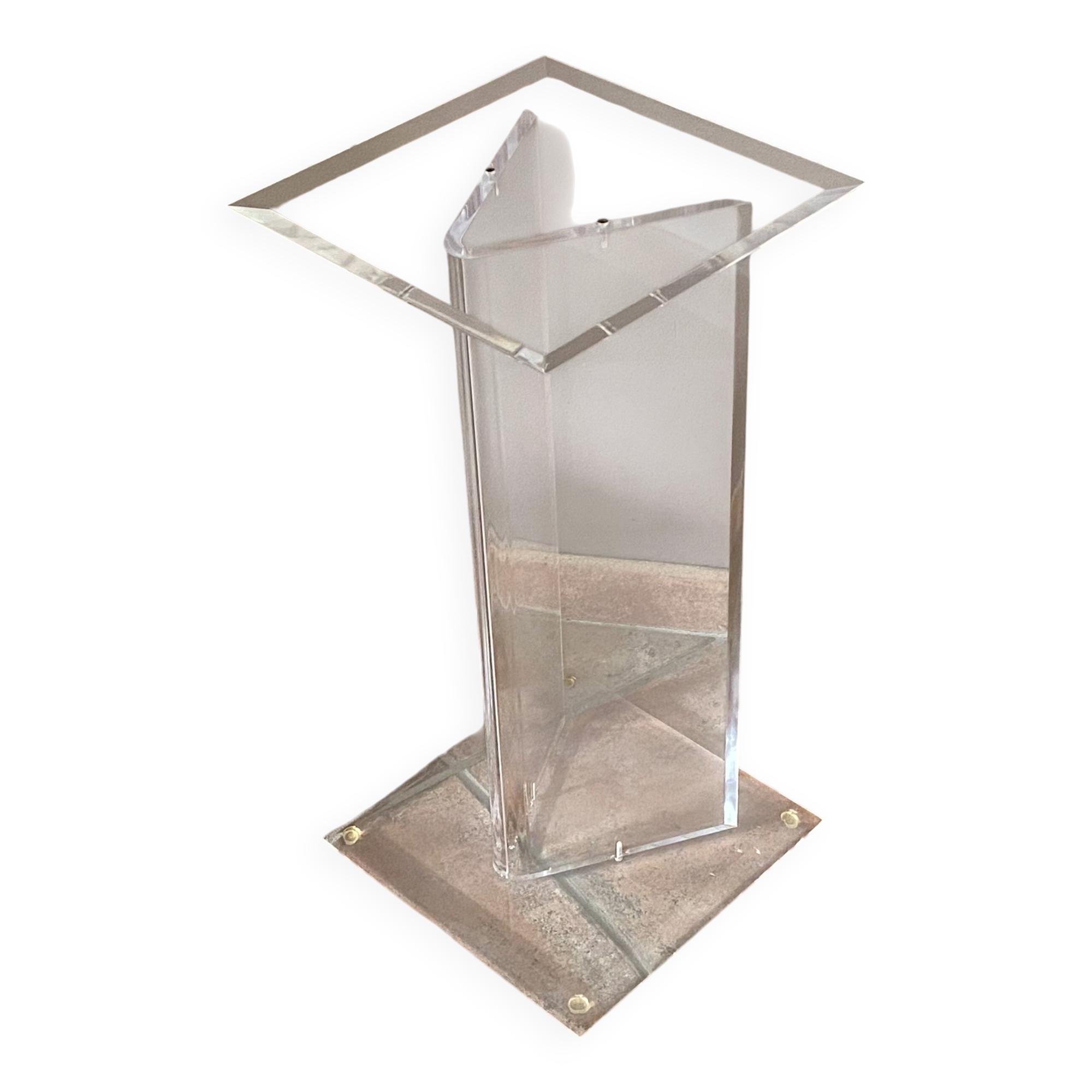 Console David Lange 1980. Plexiglass.