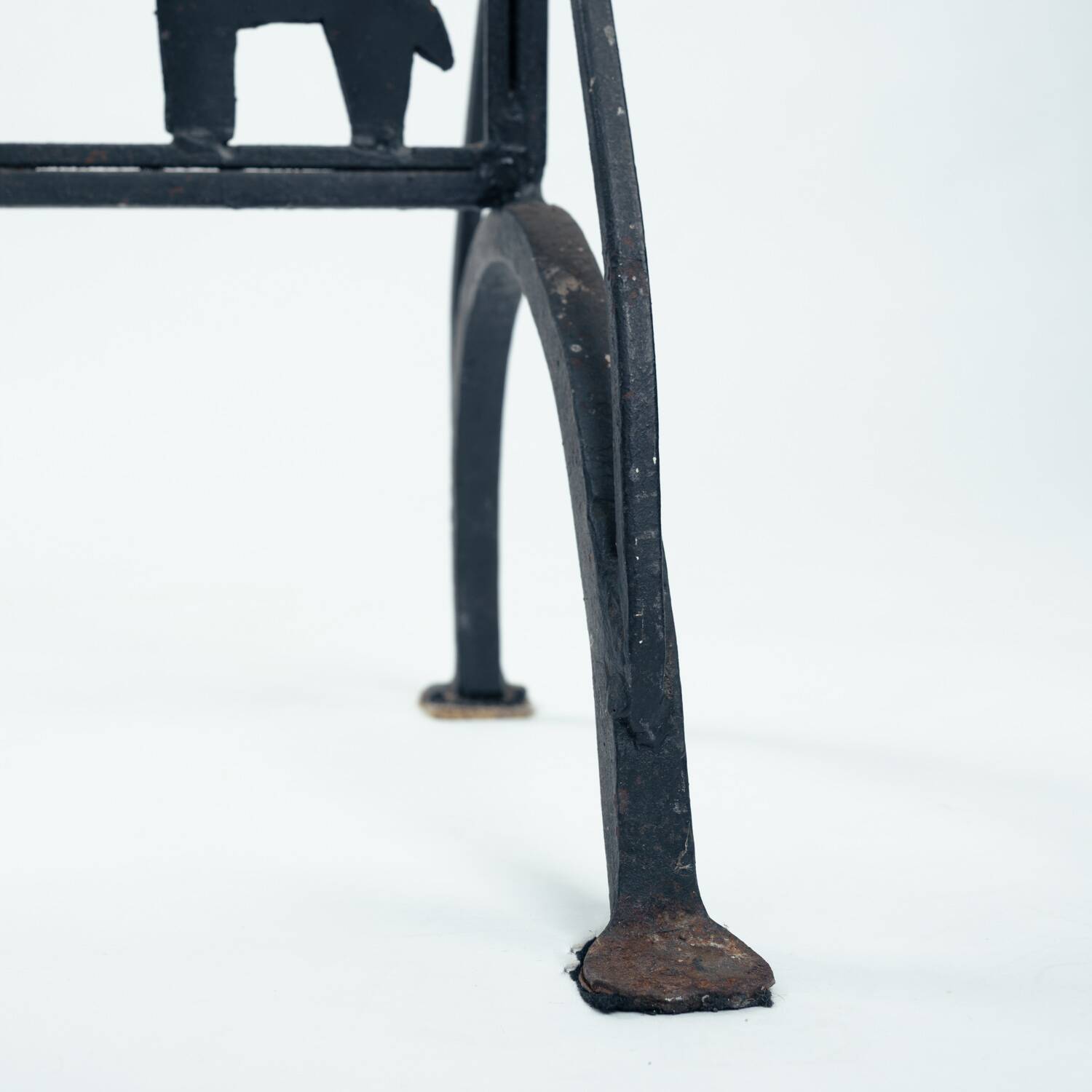 Separator Screen room divider Wrought Iron with Animals, 1950s