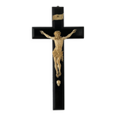 Grand Christ en croix, ivoire et ébène