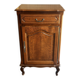 Vintage solid oak furniture for a vinyl turntable.