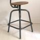 Tabouret haut industriel hauteur réglable