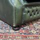 1970s leather Chesterfield three-seater sofa