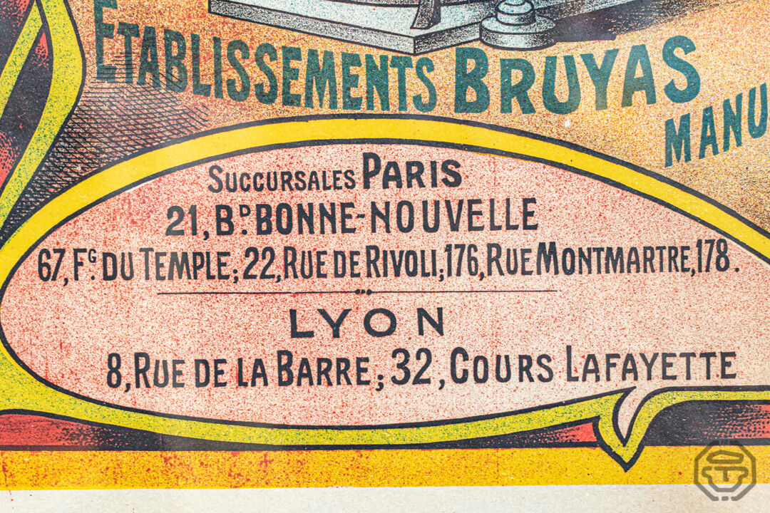 Former Orleans Chapelery Advertising Poster 1900