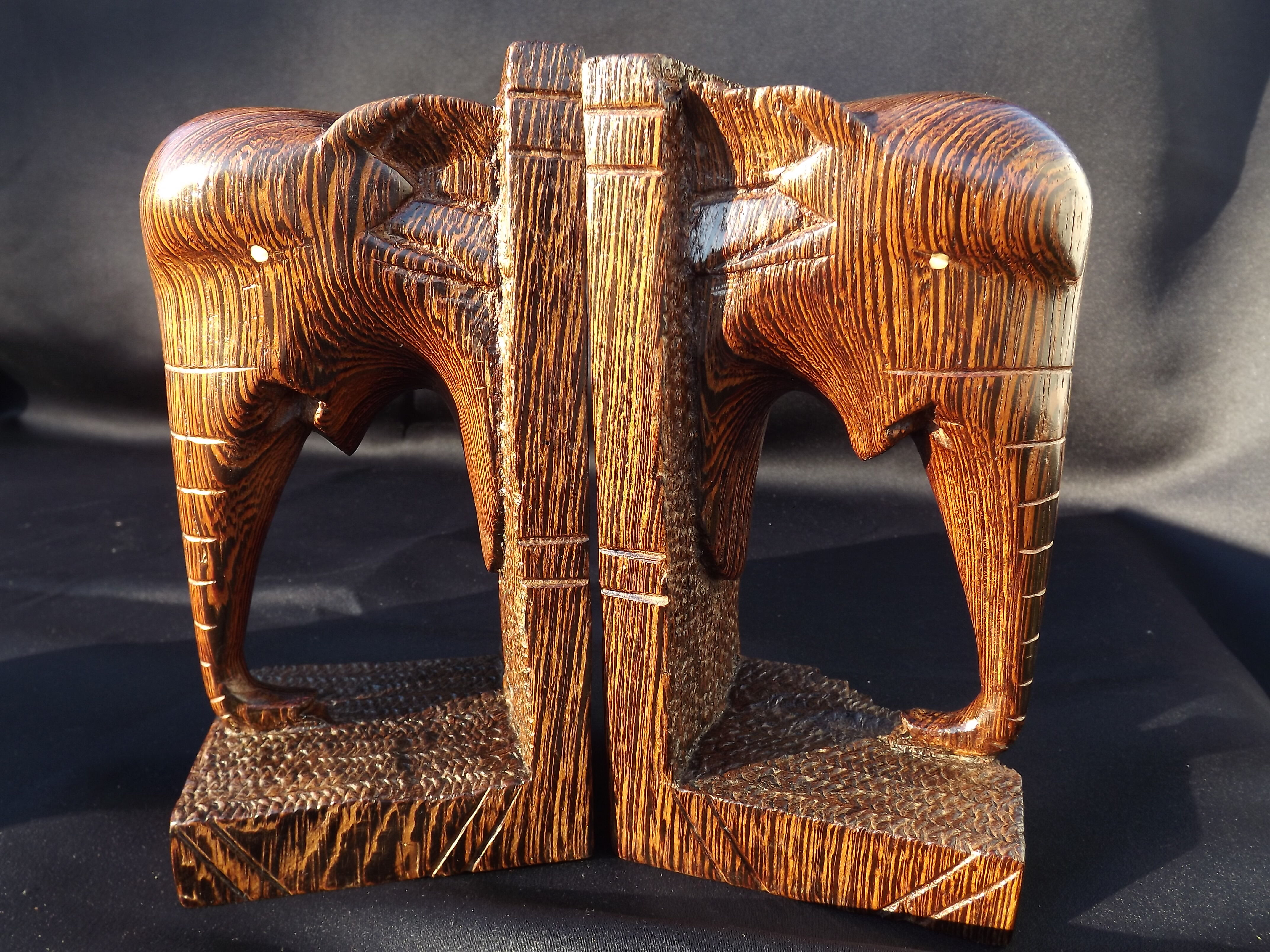 Bookend in rosewood "Art Deco".