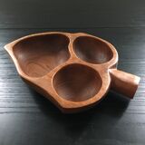 Exotic wooden servant dish