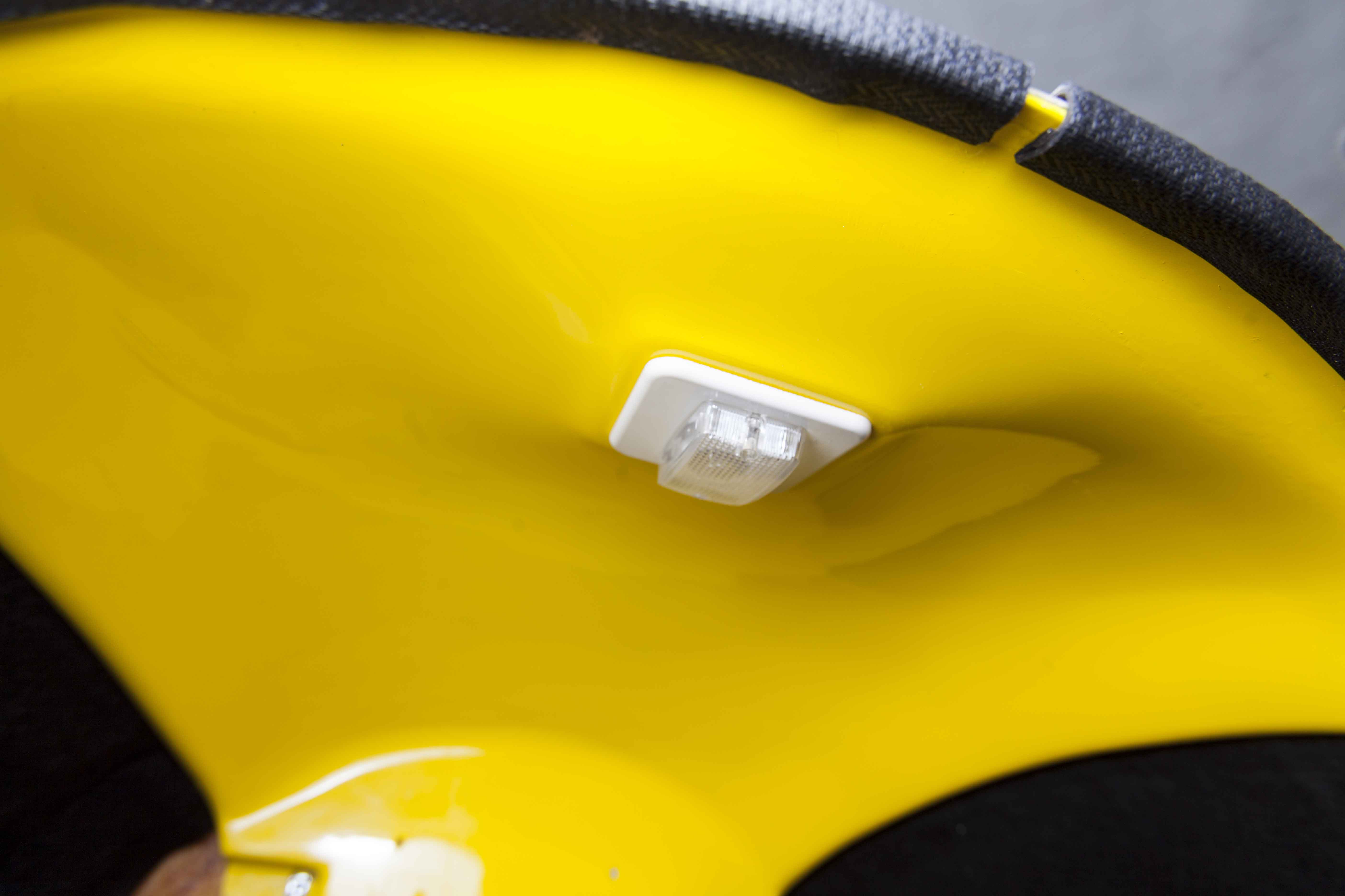 1970 fiberglass telephone booth with light