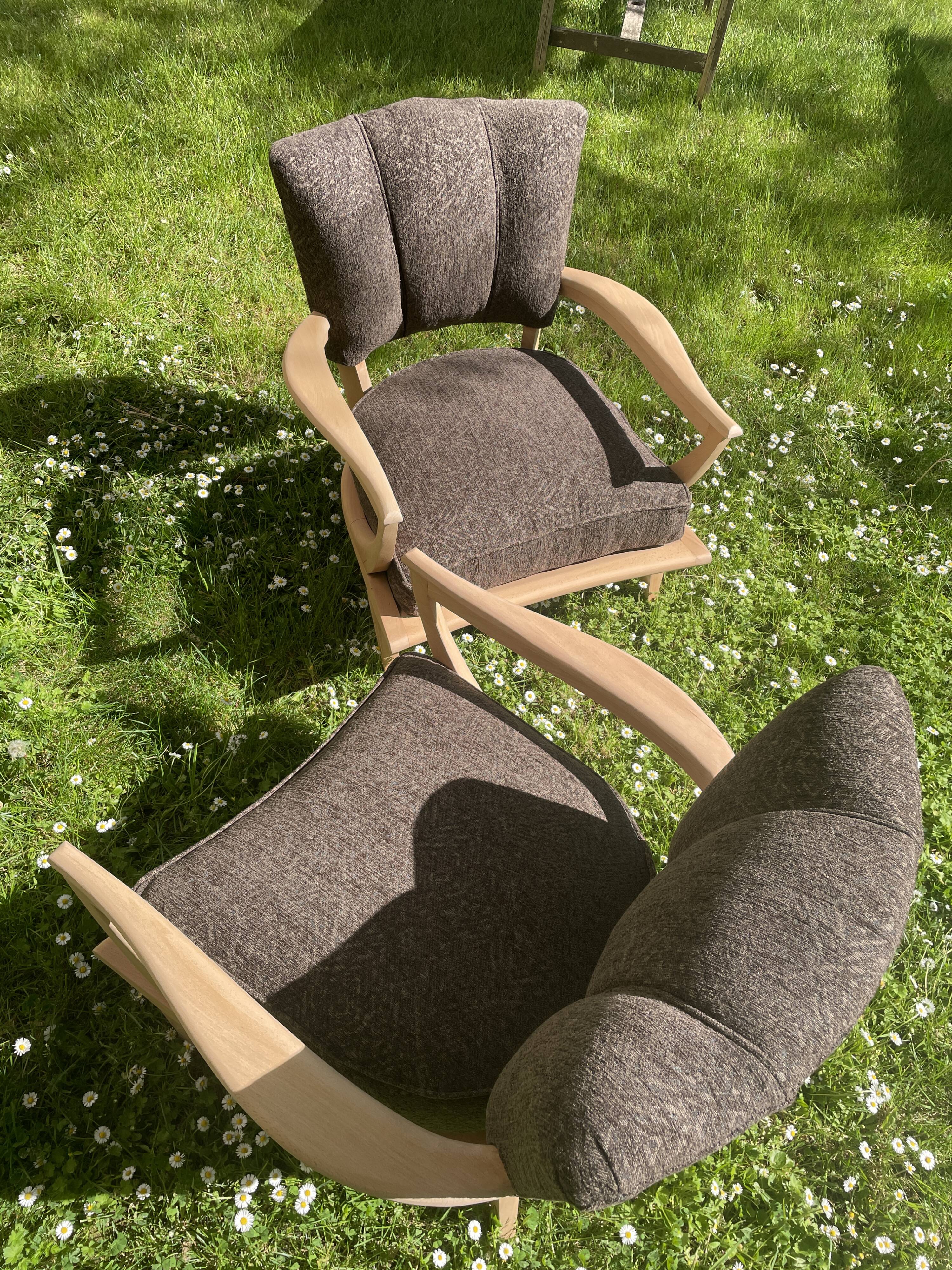 pair of armchairs Steiner by Etienne Henri Martin