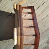 Large octagonal wooden marquetry platter