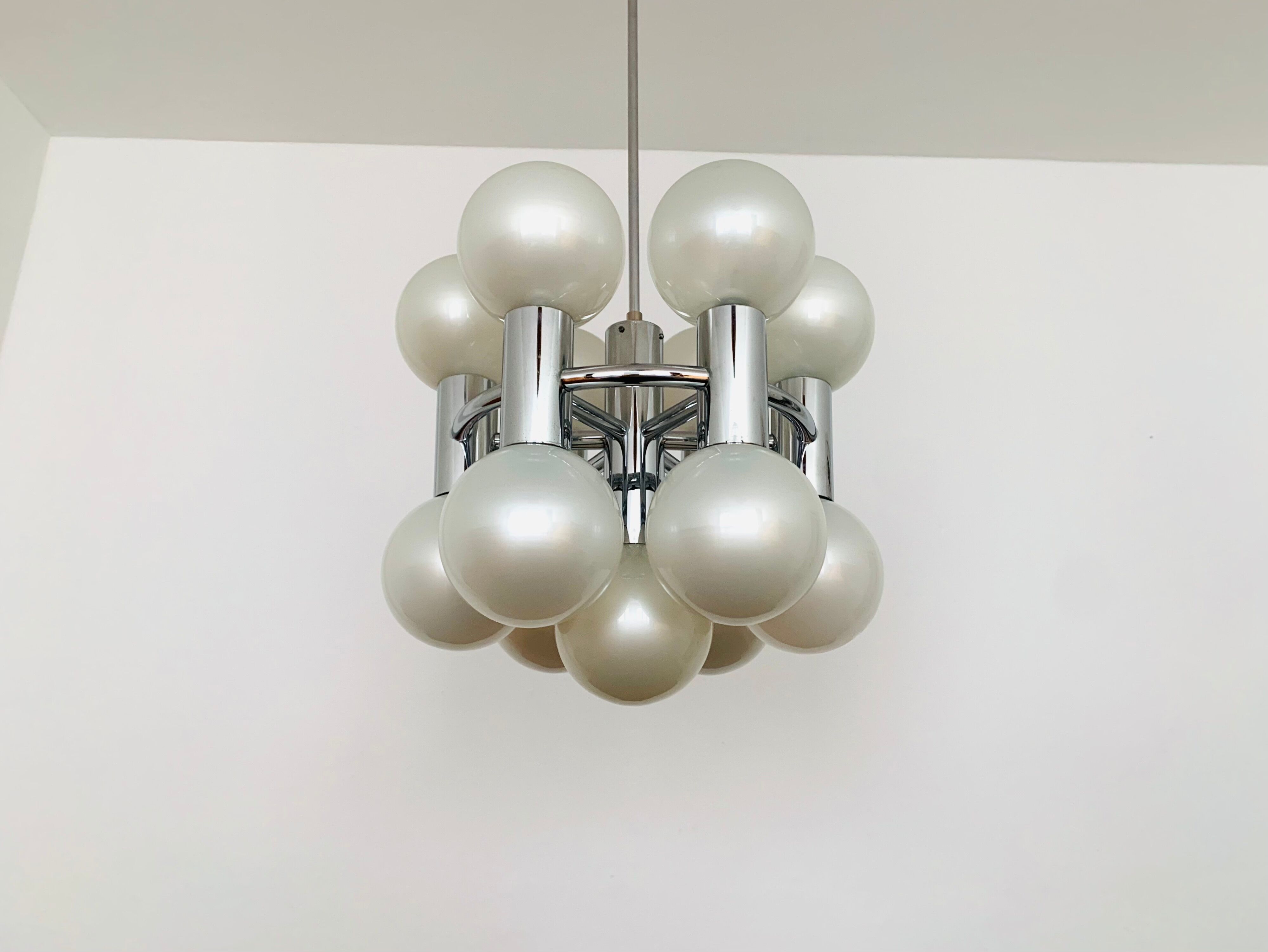 1970s Sputnik Chandelier by Motoko Ishii for Staff