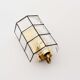 Brass and glass facetted sconce by Glashutte Limburg, Germany 1970's