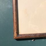 Engraving under glass two wagtail birds