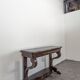 Restoration period console in flamed mahogany