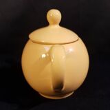 Théière en céramique jaune