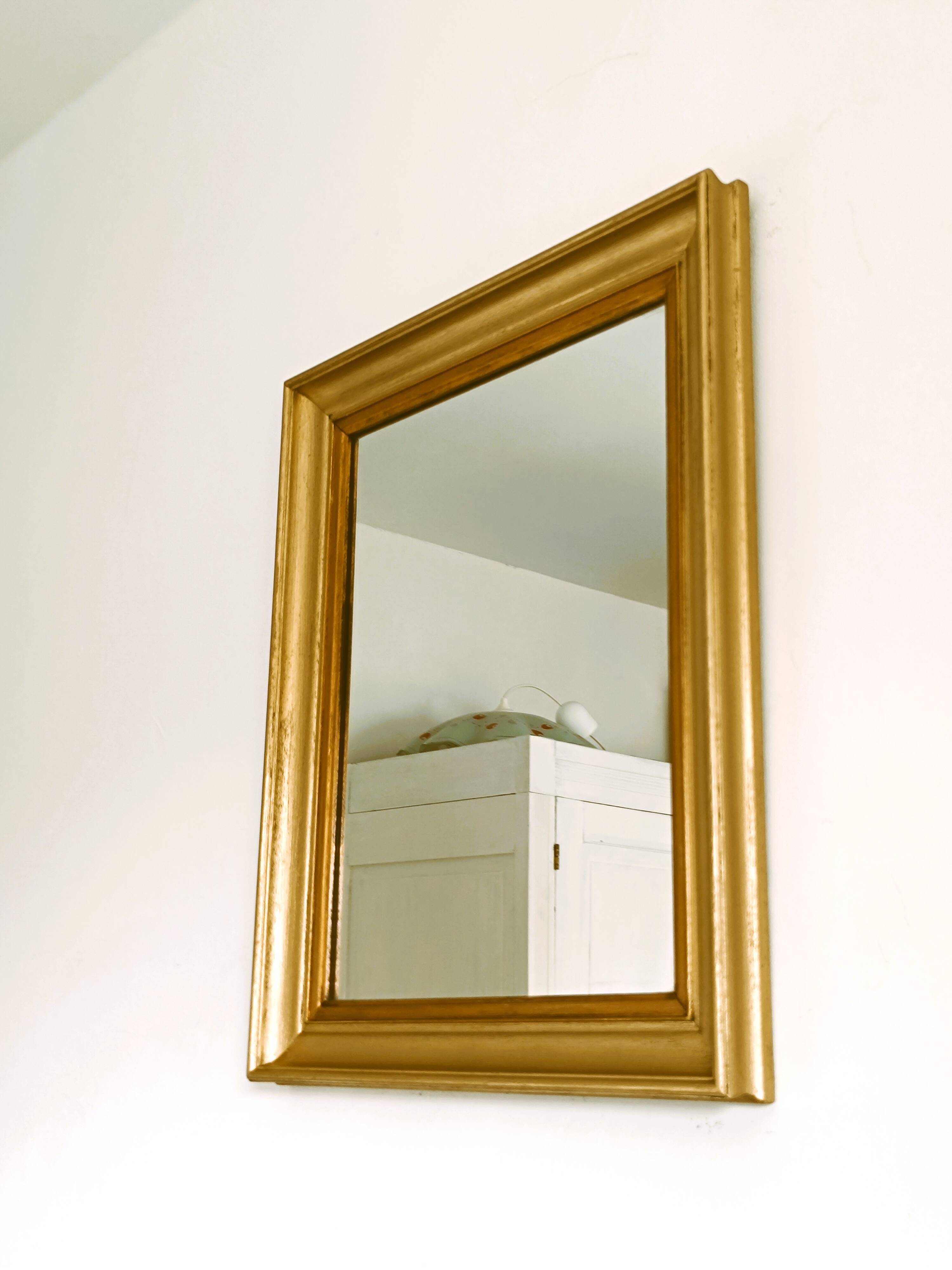 Miroir en bois bi colore