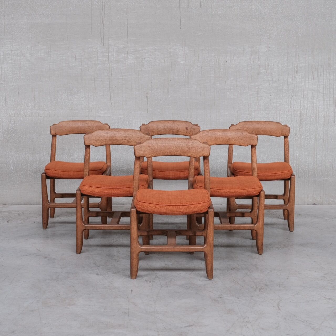 Six chairs by Guillerme et Chambron